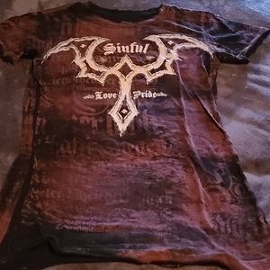 Sinful fitted tshirt